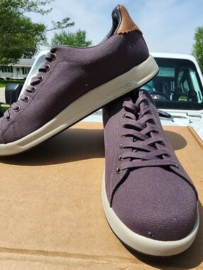 Kuru Roam Men's Casual Sneaker Loafer - Smoke gray And brown. Comfort